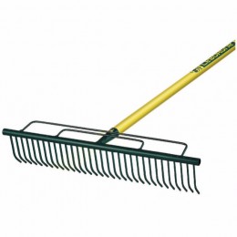 Greblă pentru gazon cu dinți exteriori ranforsați