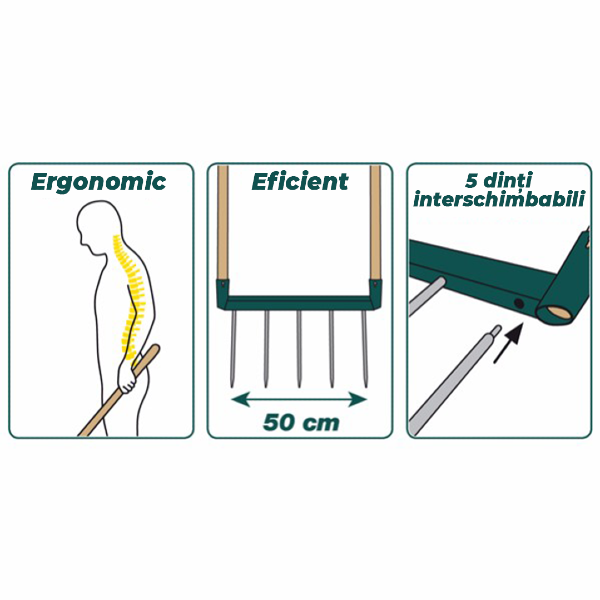 Cultivator Biogrif' 4 sau 5 dinți naturOvert 4