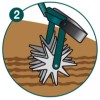 Răzuitor oscilant + afânător naturOvert